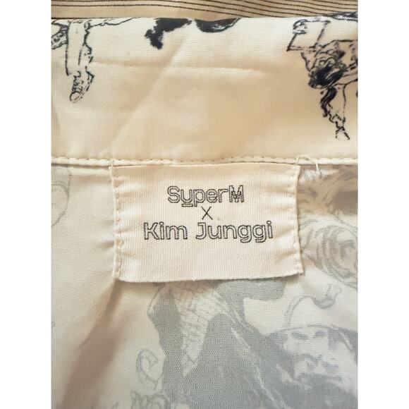 SuperM X Kim Junggi Tiger Inside Art Print Shirt Jung Gi RARE size M - Picture 10 of 12